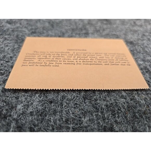 1931 Pennsylvania Railroad System Pass #HF72875 Paper Signed - Picture 7 of 7